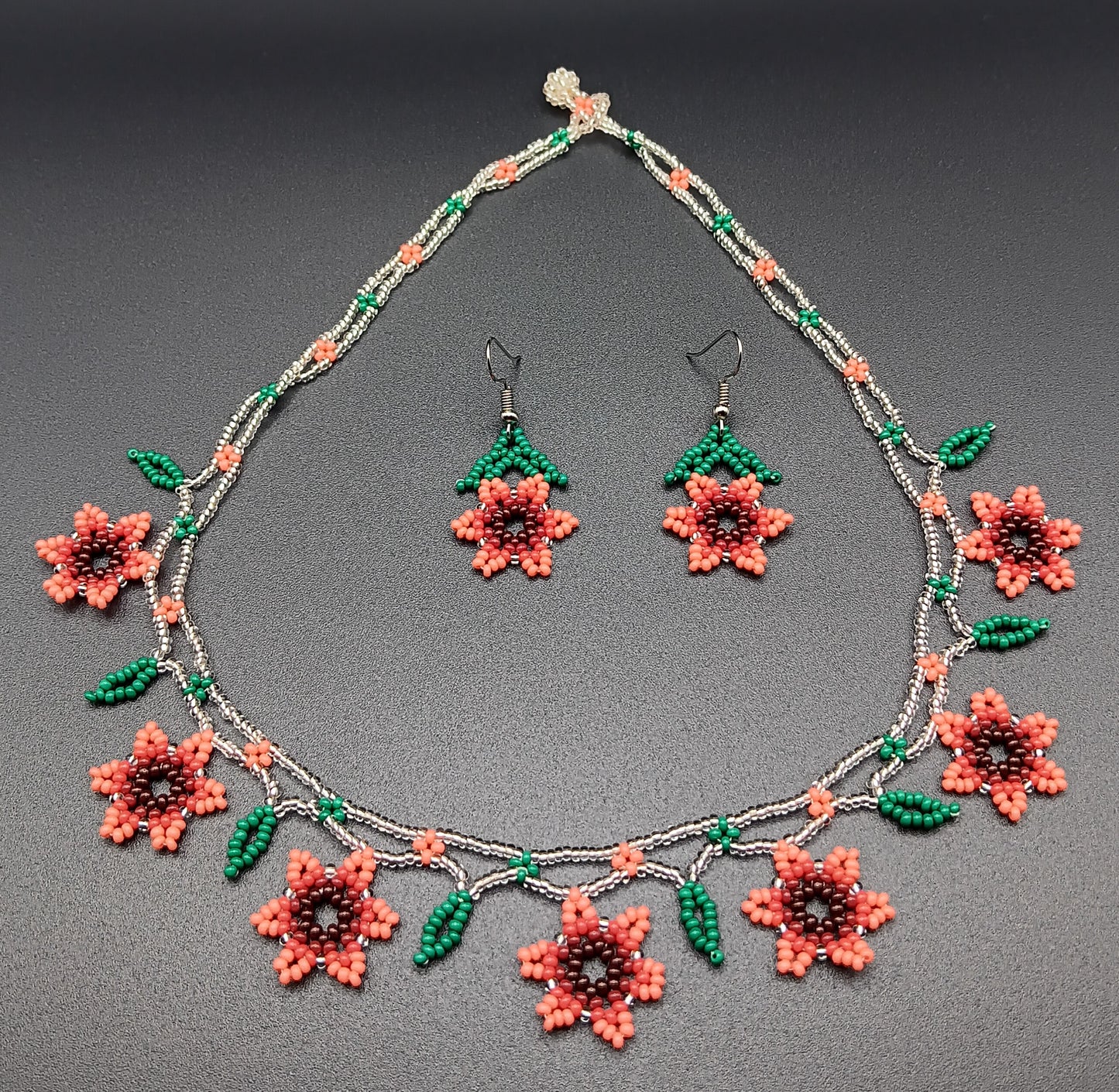 Necklace and earrings set