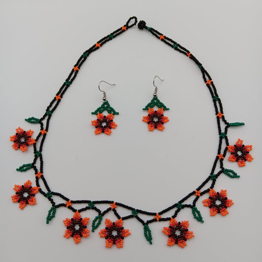 Necklace and earrings set