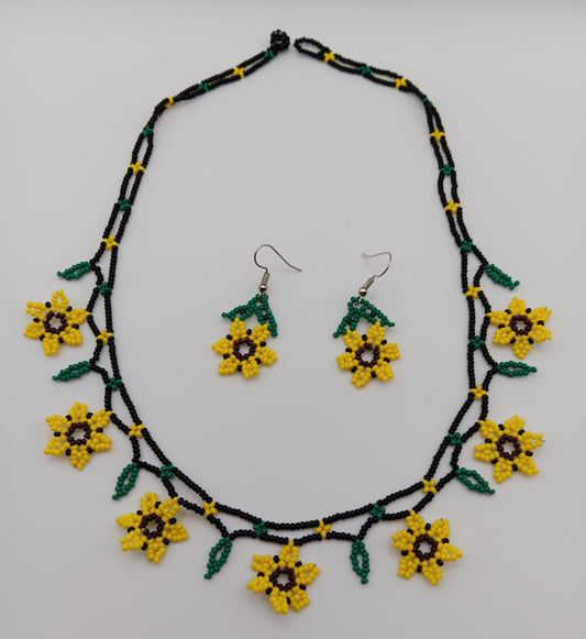 Necklace and earrings set