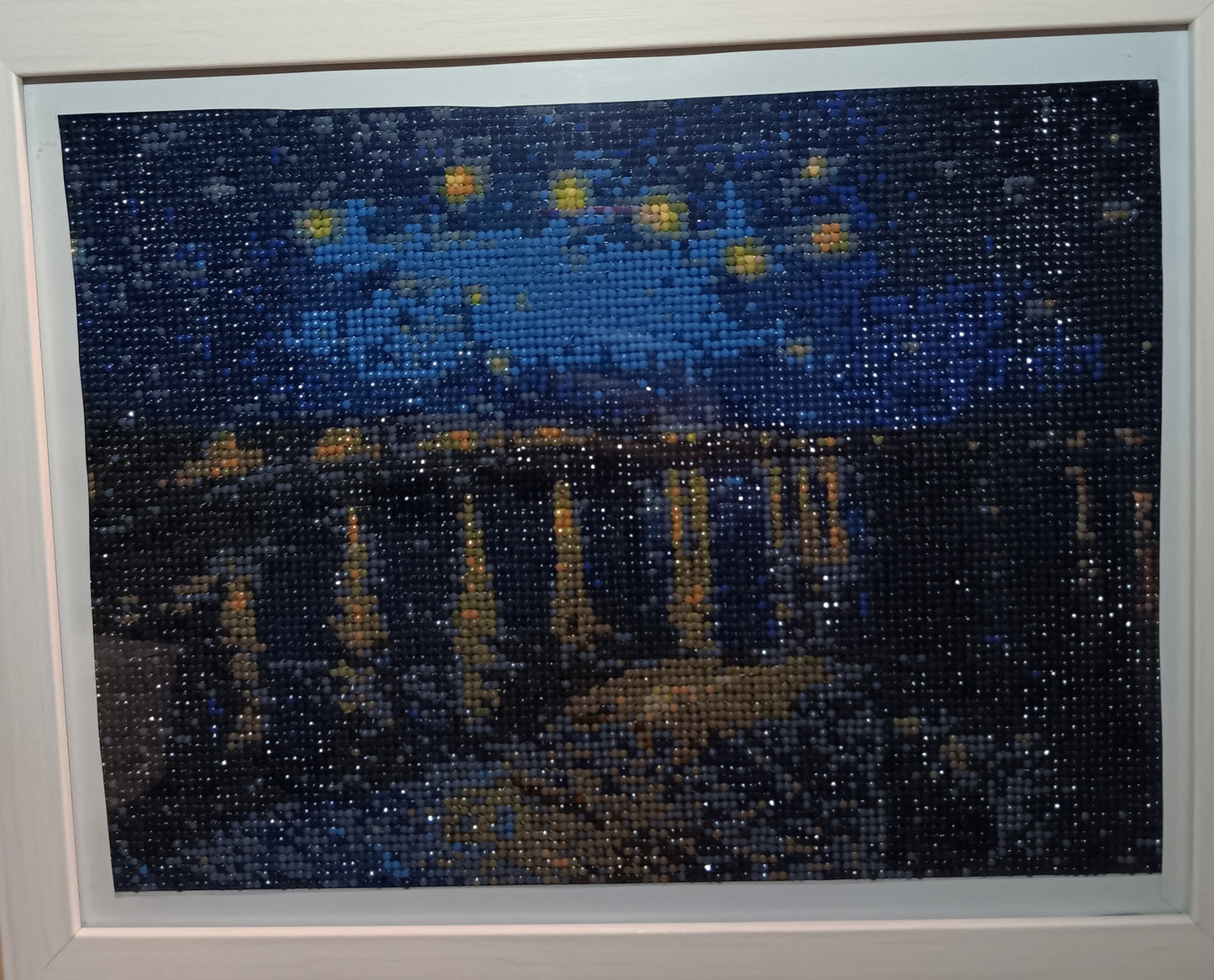 Framed diamond art
