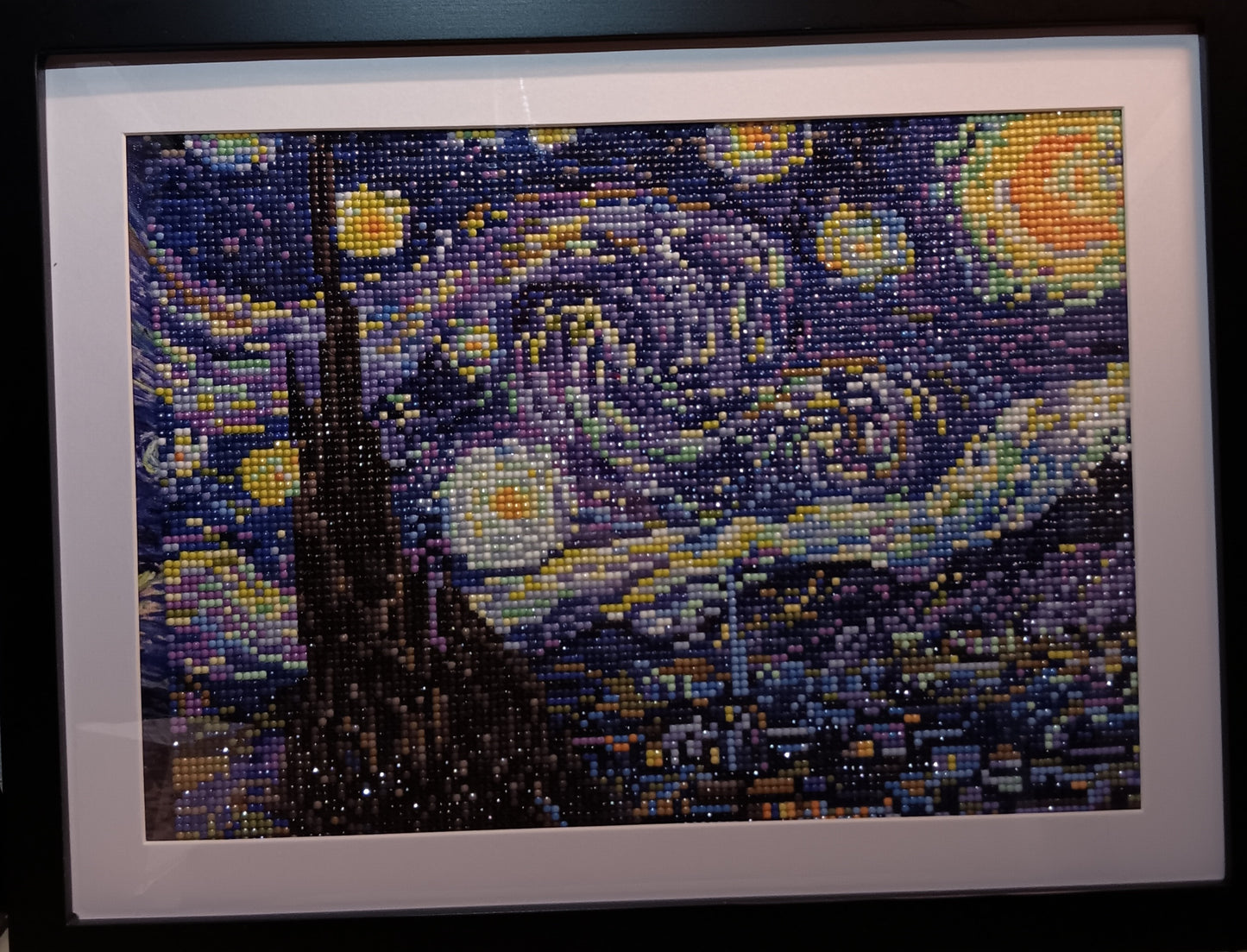 Framed diamond art