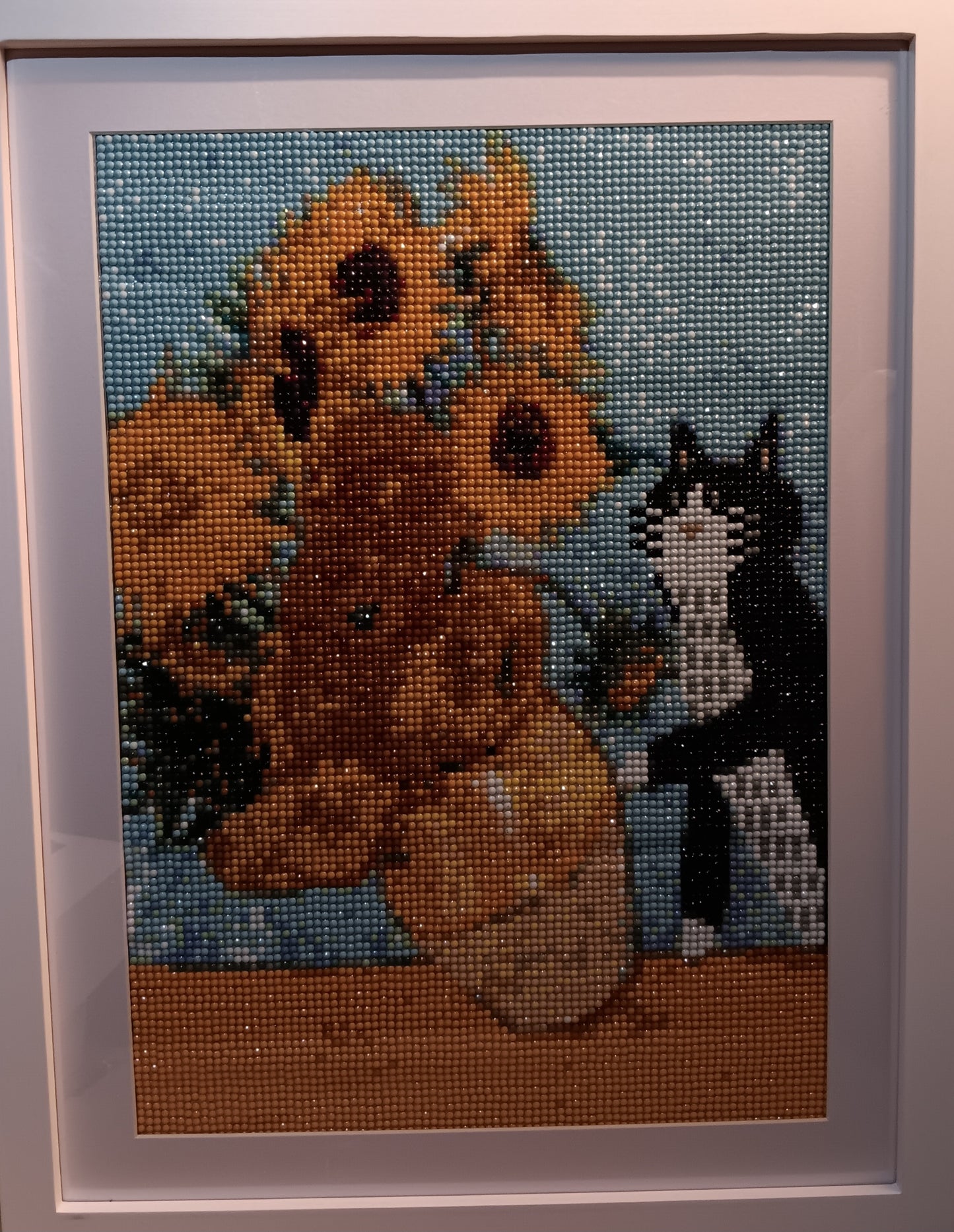 Framed diamond art