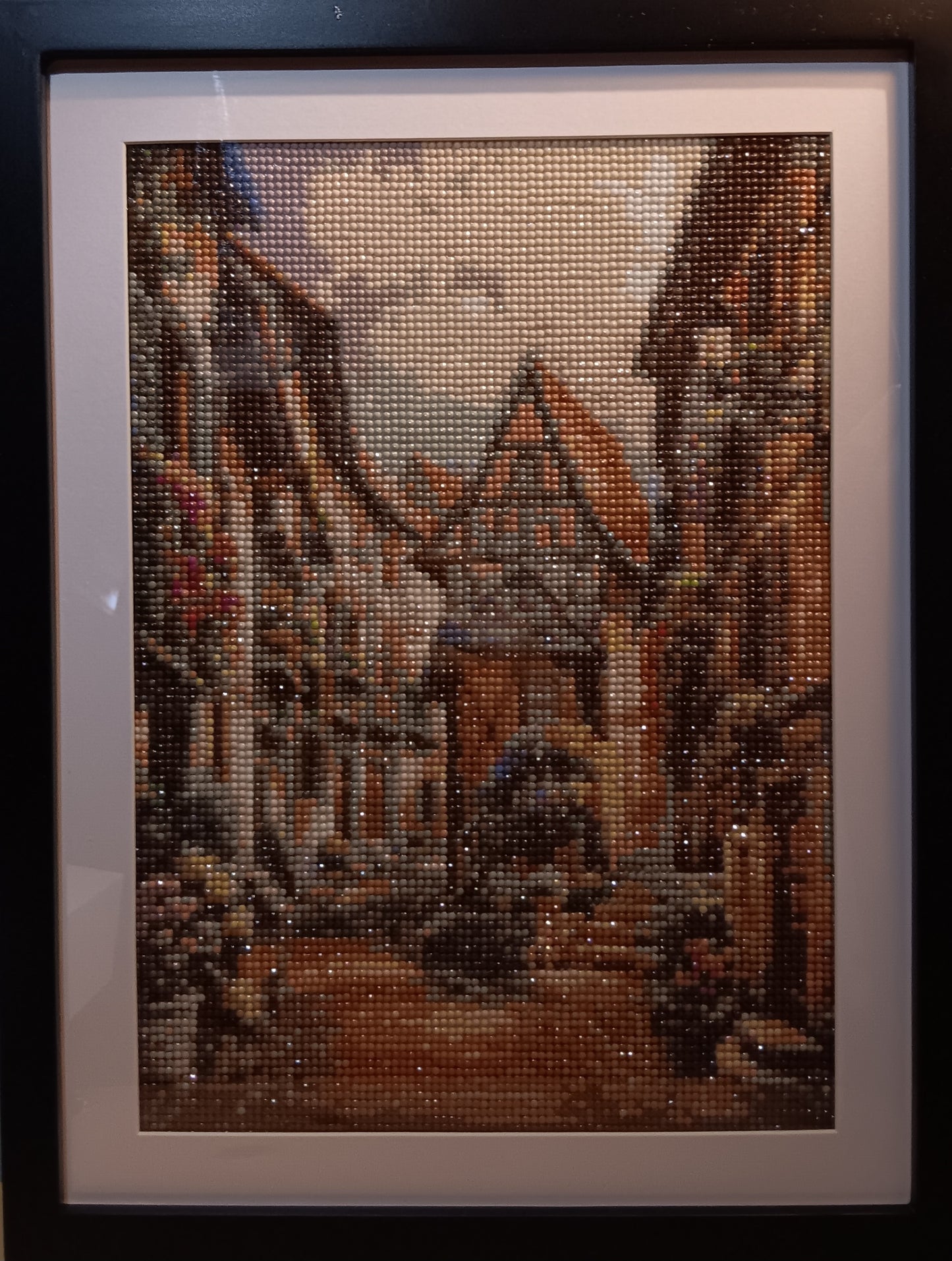 Framed diamond art
