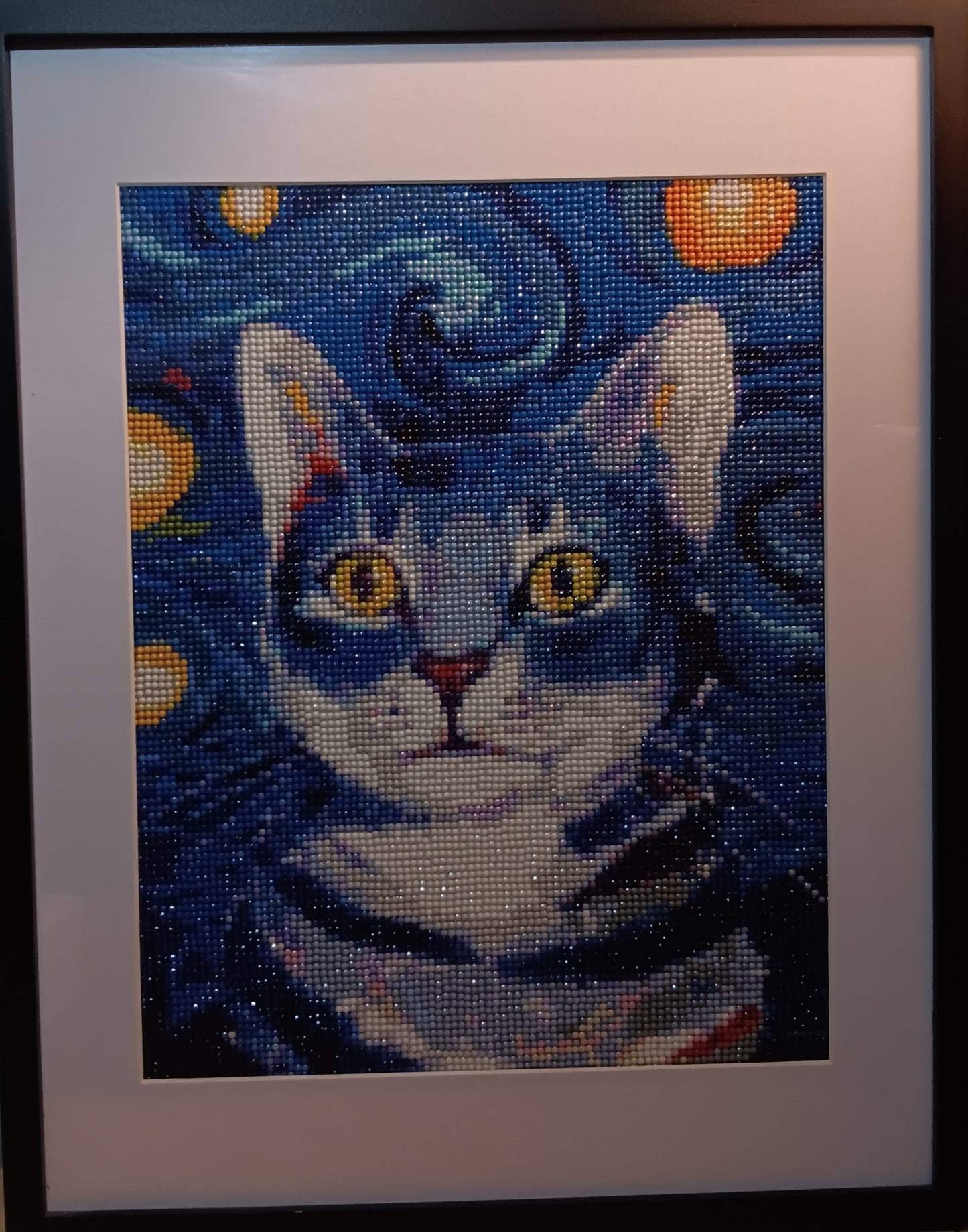 Framed diamond art