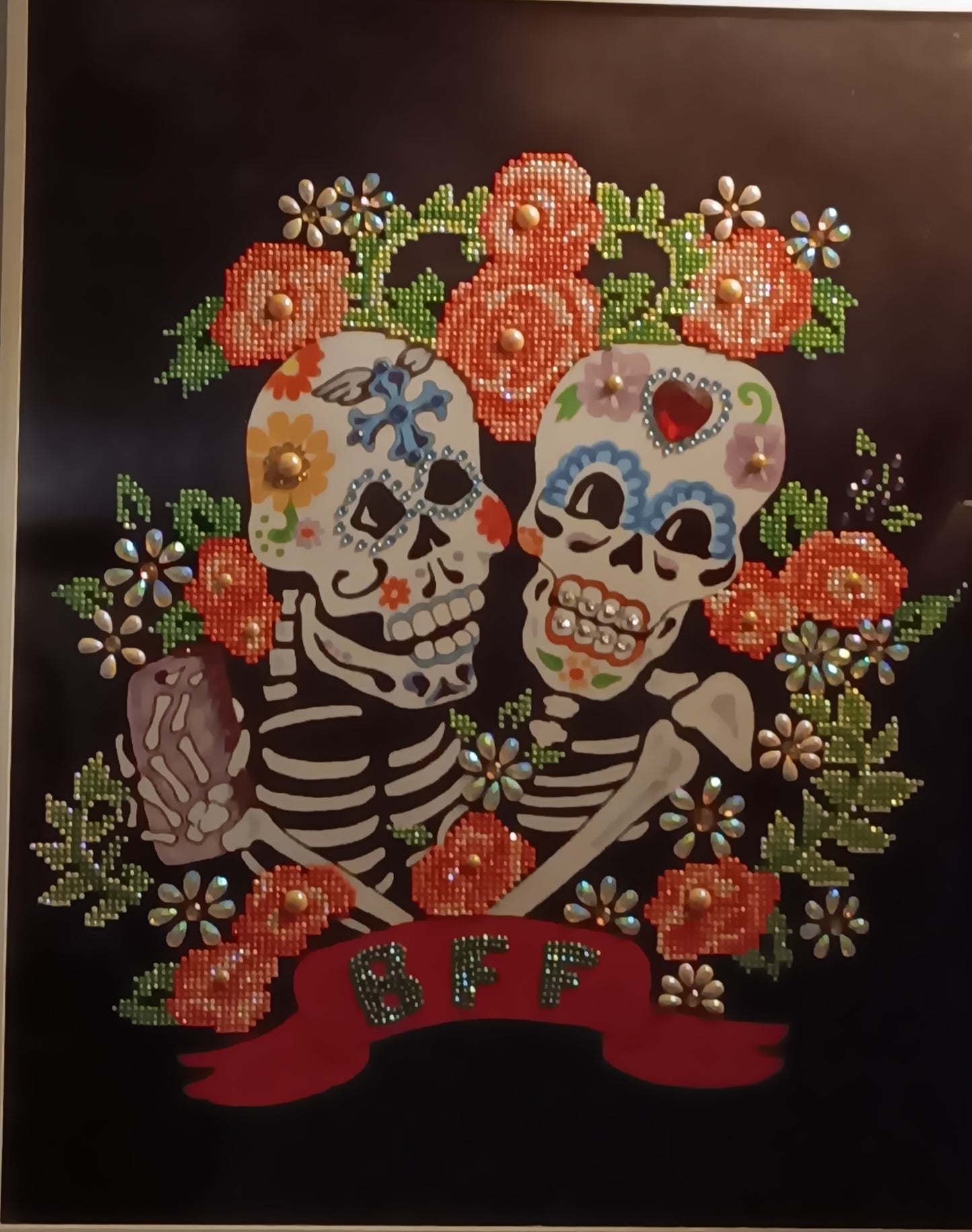 Framed diamond art