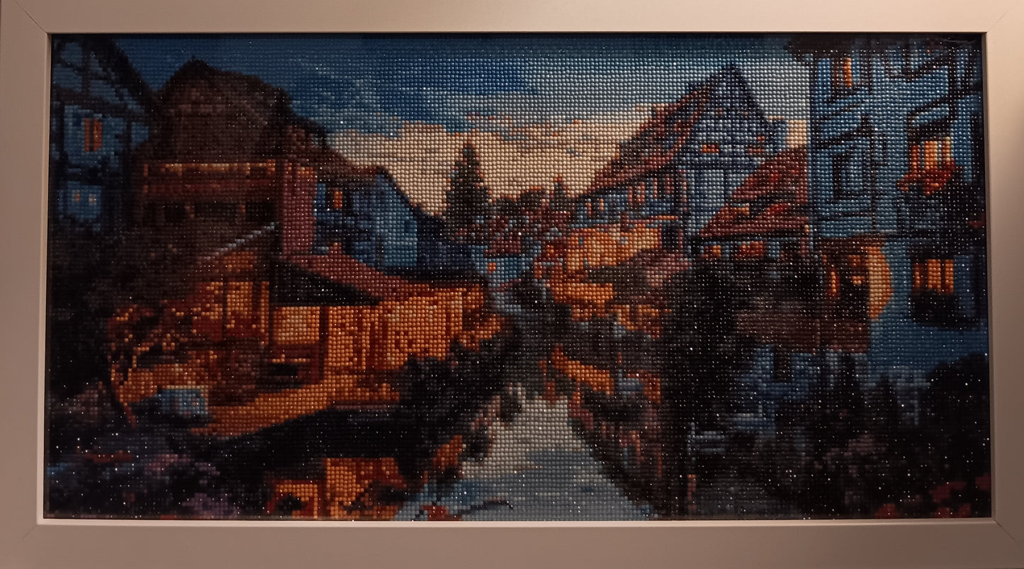 Framed diamond art