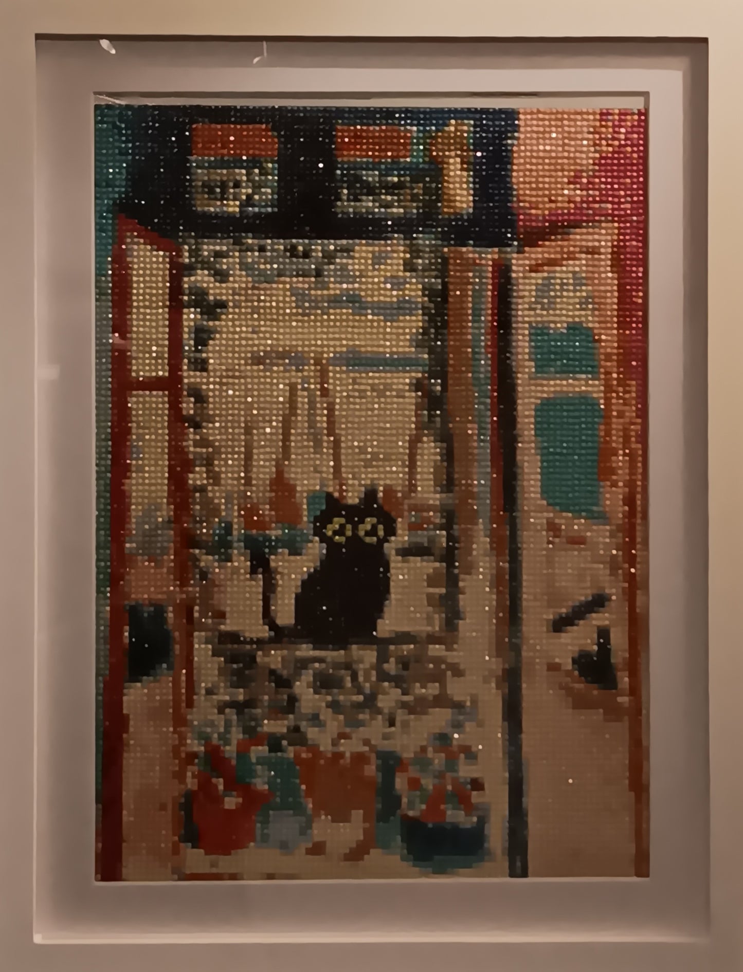 Framed diamond art