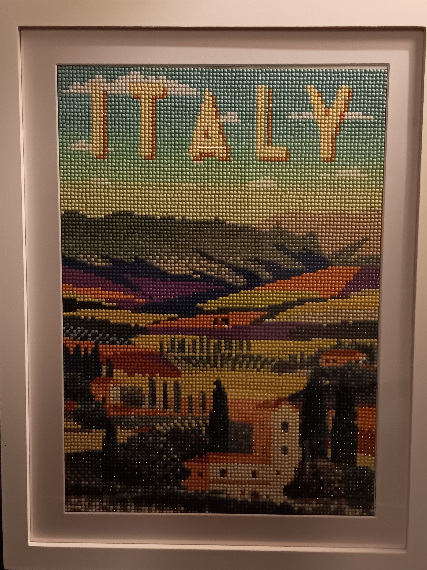 Framed diamond art