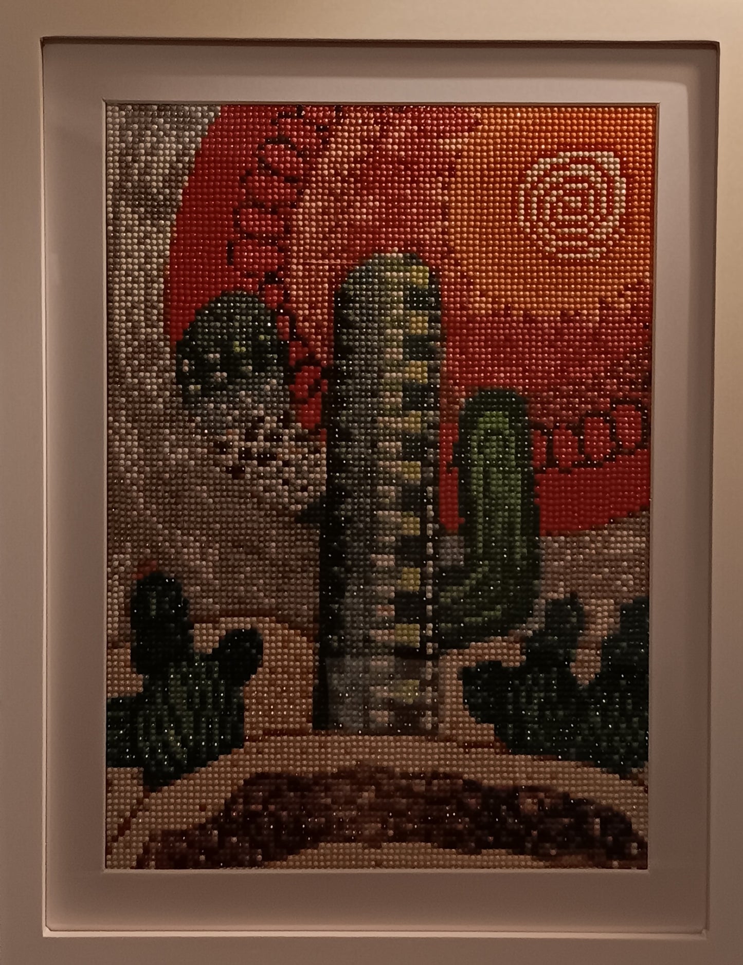 Framed diamond art