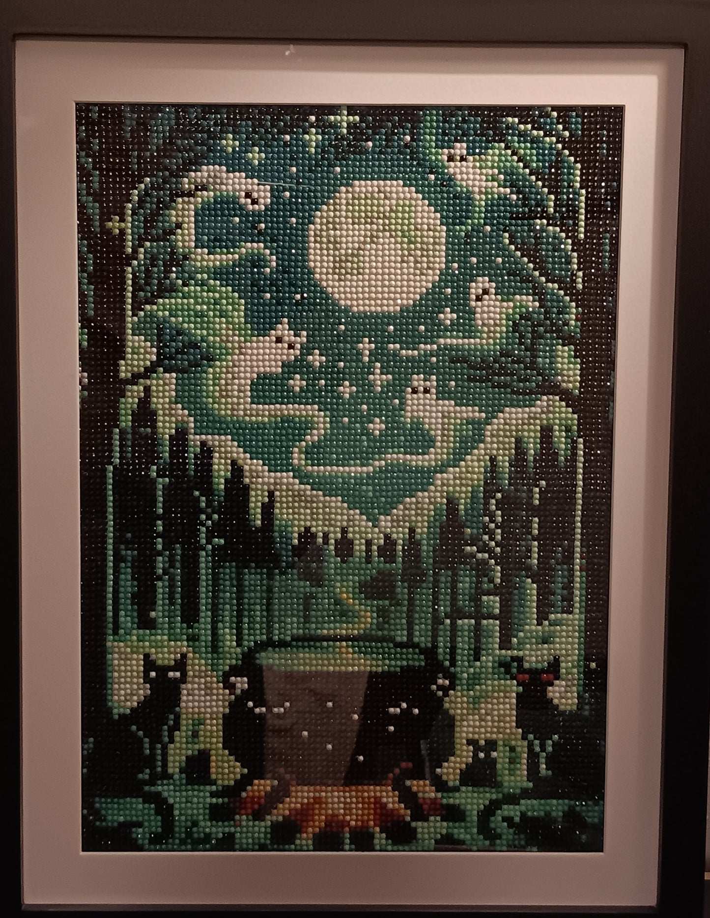 Framed diamond art