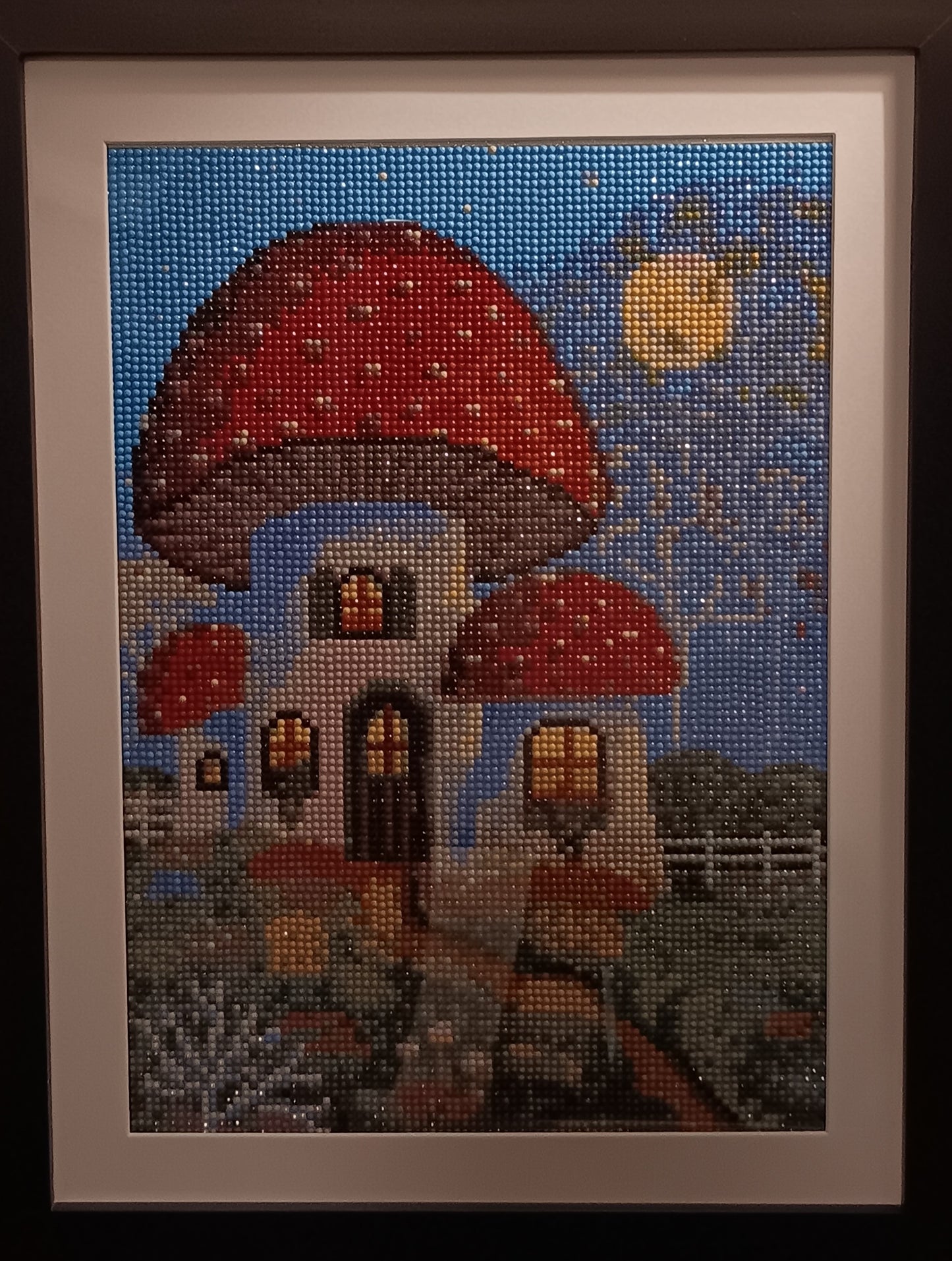 Framed diamond art