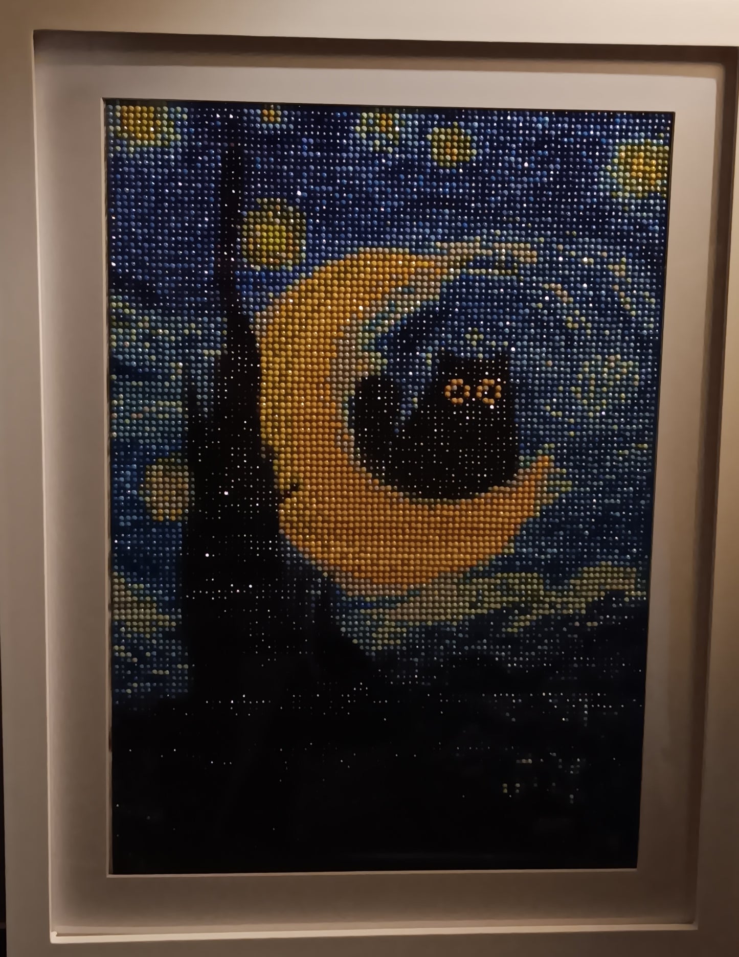 Framed diamond art