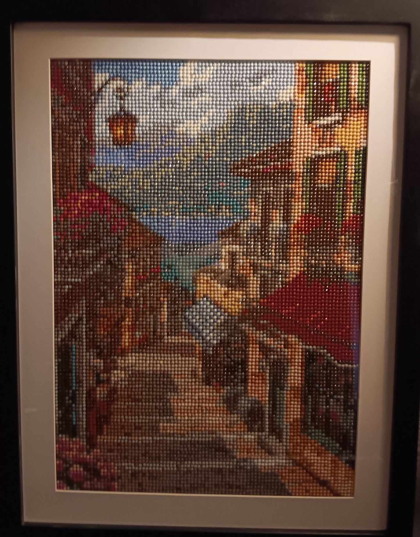 Framed diamond art