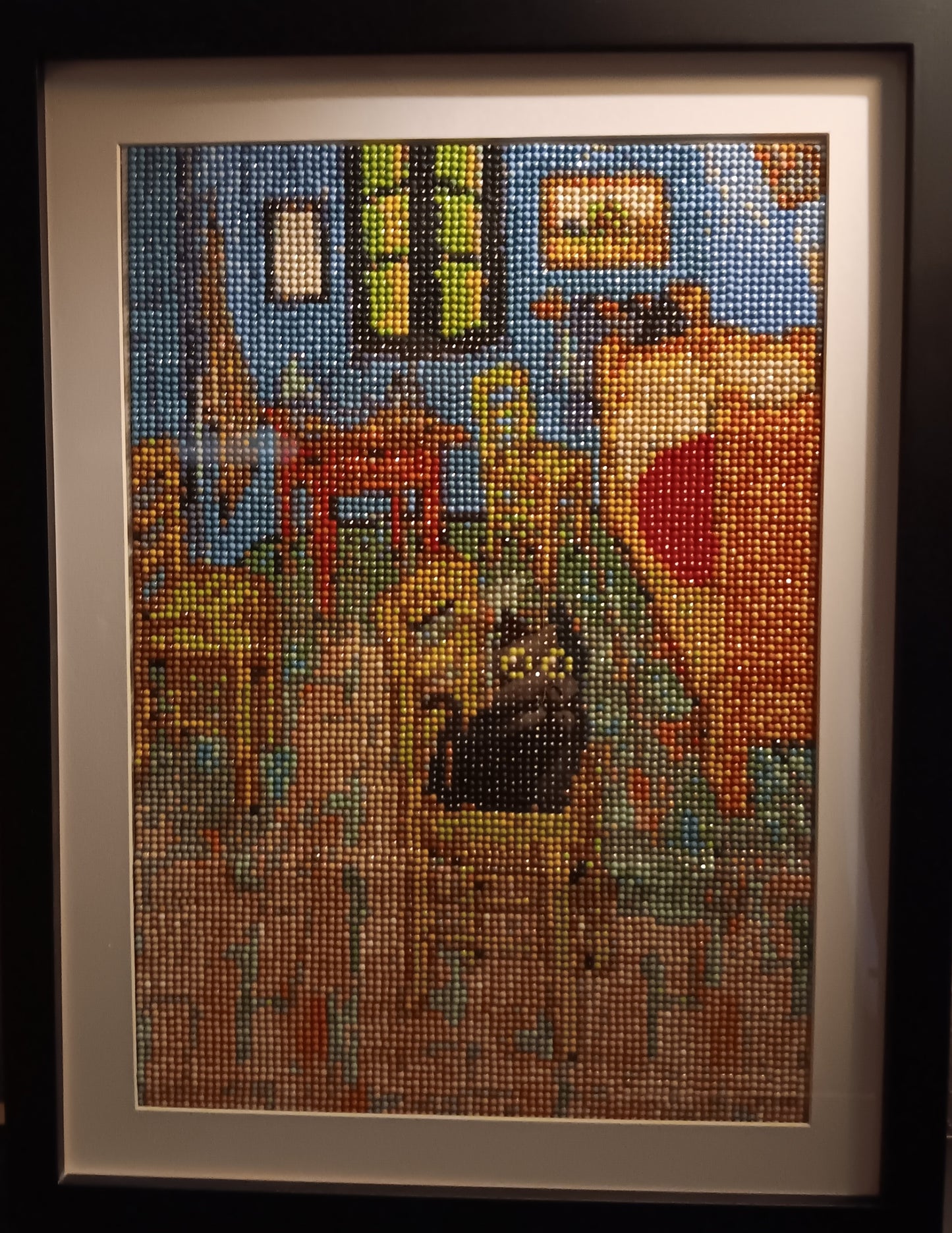 Framed diamond art