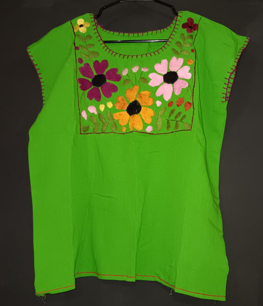 Mexican women's embroidered top