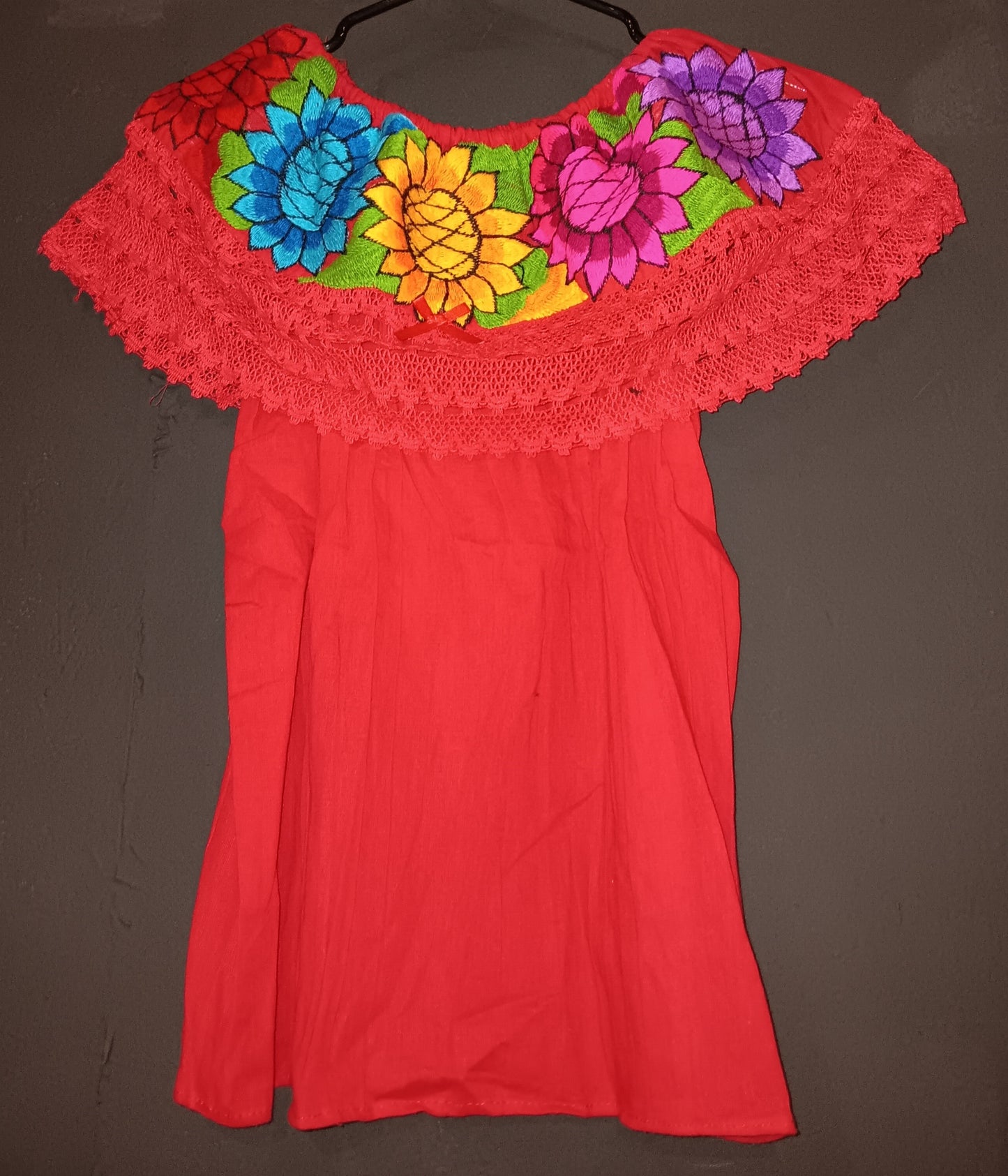 Mexican women's embroidered top