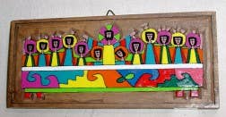 126D  Last Supper scene plaque-Small  (7½" x 3")